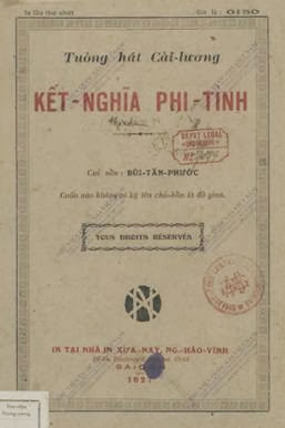 Kết Nghĩa Phi Tình (NXB Xưa Nay 1927) - Bùi Tấn Phước, 54 Trang