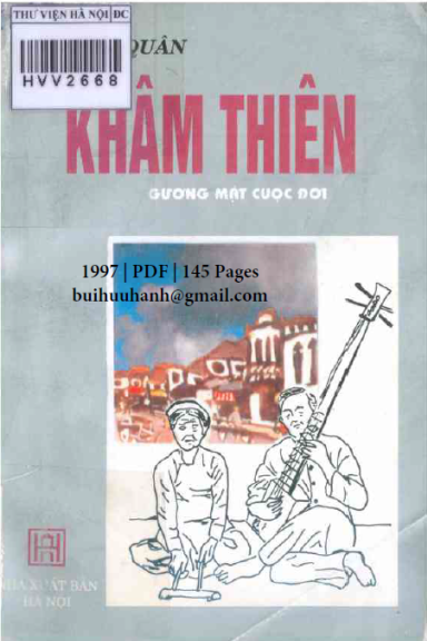Khâm Thiên-Gương Mặt Cuộc Đời (NXB Hà Nội 1997) - Giang Quân, 145 Trang