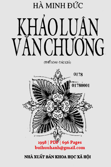 Khảo Luận Văn Chương (NXB Khoa Học Xã Hội 1998) - Hà Minh Đức, 696 Trang