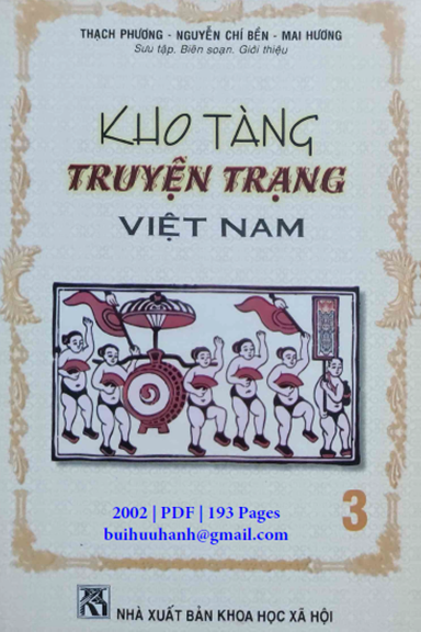 Kho Tàng Truyện Trạng Việt Nam Tập 3 (NXB Khoa Học Xã Hội 2002) - Thạch Phương, 193 Trang