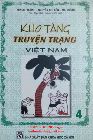 Kho Tàng Truyện Trạng Việt Nam Tập 4 (NXB Khoa Học Xã Hội 2002) - Thạch Phương, 205 Trang