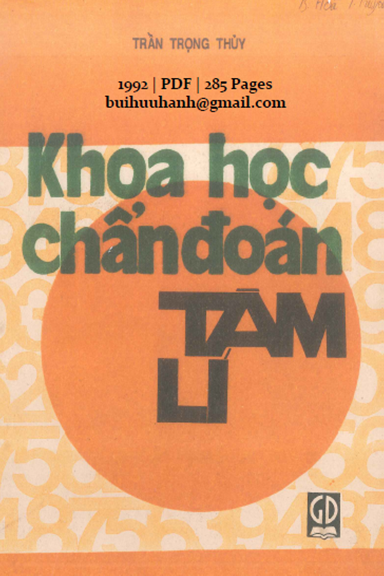 Khoa Học Chẩn Đoán Tâm Lí (NXB Giáo Dục 1992) - Trần Trọng Thủy, 285 Trang
