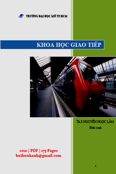 Khoa Học Giao Tiếp (NXB Đại Học Mở 2010) - Nguyễn Ngọc Lâm, 175 Trang