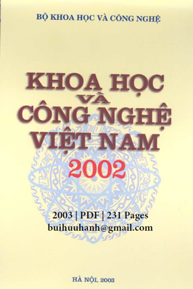 Khoa Học Và Công Nghệ Việt Nam 2002 (NXB Hà Nội 2003) - Nhiều Tác Giả, 231 Trang