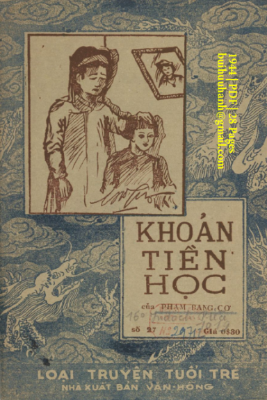 Khoản Tiền Học (NXB Văn Hồng 1944) - Phạm Bang Cơ, 28 Trang