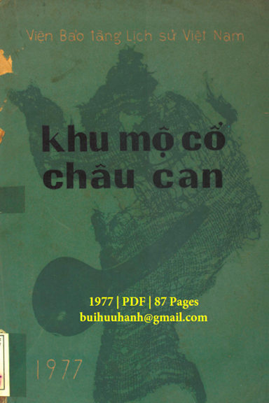 Khu Mộ Cổ Châu Can (NXB Hà Nội 1977) - Lưu Trần Tiêu, 87 Trang