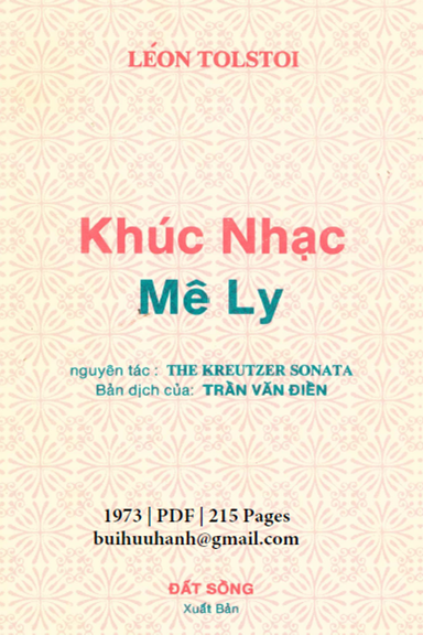 Khúc Nhạc Mê Ly (NXB Đất Sống 1973) - Leo Tolstoy, 215 Trang