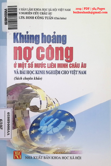 Khủng Hoảng Nợ Công Ở Một Số Nước Liên Minh Châu Âu (NXB Khoa Học Xã Hội 2019) - Đinh Công Tuấn