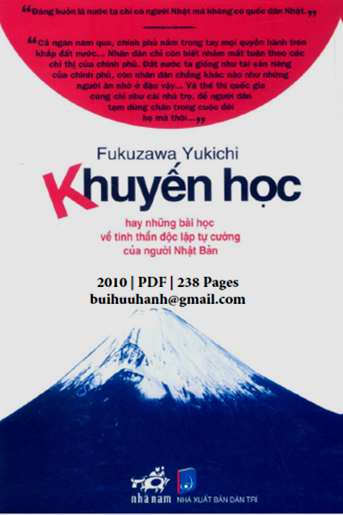 Khuyến Học (NXB Dân Trí 2010) - Fukuzawa Yukichi, 238 Trang