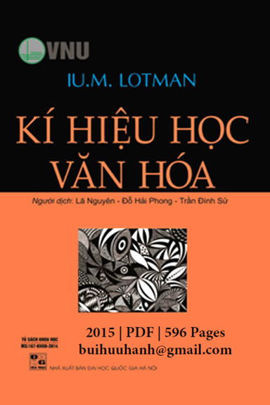 Kí Hiệu Học Văn Hóa (NXB Đại Học Quốc Gia 2015) - Iu M. Lotman, 596 Trang