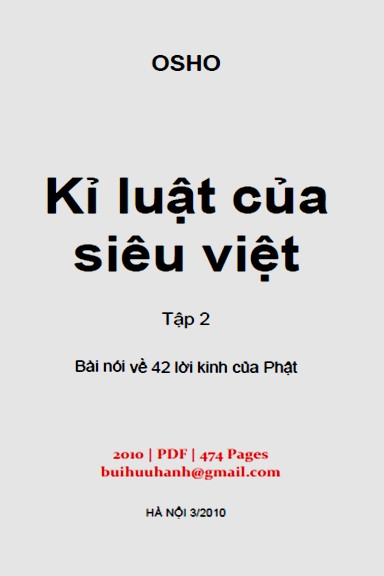 Kỉ Luật Của Siêu Việt Tập 2 (NXB Hà Nội 2010) - Nansen Osho, 474 Trang