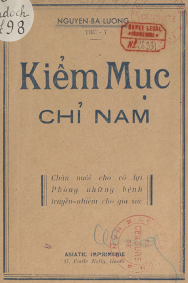 Kiểm Mục Chỉ Nam (NXB Asiatic 1940) - Nguyễn Bá Lương, 76 Trang