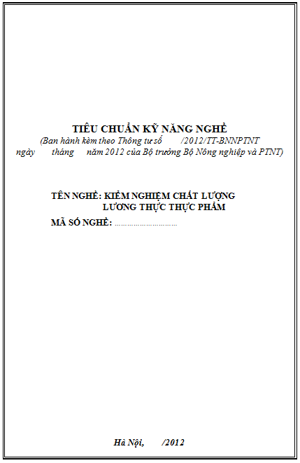 Kiểm Nghiệm Chất Lượng Lương Thực Thực Phẩm (NXB Hà Nội 2012) - Lê Doãn Diên, 490 Trang