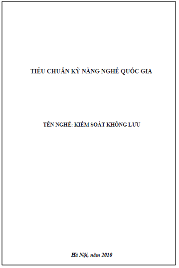 Kiểm Soát Không Lưu (NXB Hà Nội 2010) - Dương Cao Thái Nguyên, 267 Trang