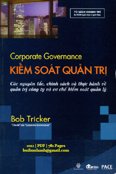 Kiểm Soát Quản Trị (NXB Thời Đại 2012) - Bob Tricker, 781 Trang