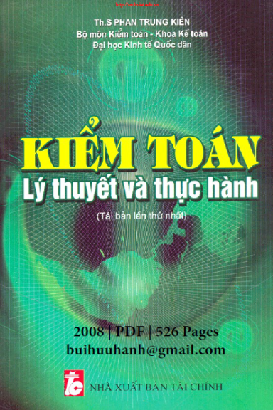 Kiểm Toán Lý Thuyết Và Thực Hành (NXB Tài Chính 2008) - Phan Trung Kiên, 525 Trang