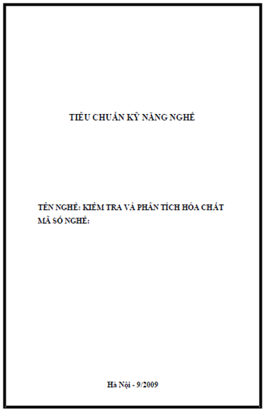 Kiểm Tra Và Phân Tích Hóa Chất (NXB Hà Nội 2009) - Trần Nguyễn Minh Ân, 131 Trang