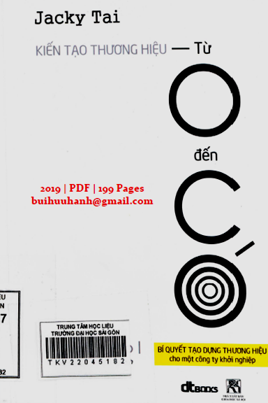 Kiến Tạo Thương Hiệu Từ Không Đến Có (NXB Khoa Học Xã Hội 2019) - Jacky Tai, 199 Trang