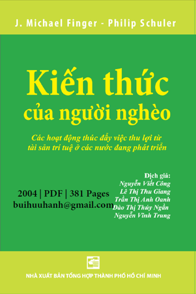 Kiến Thức Của Người Nghèo (NXB Tổng Hợp 2004) - Nguyễn Viết Công, 381 Trang