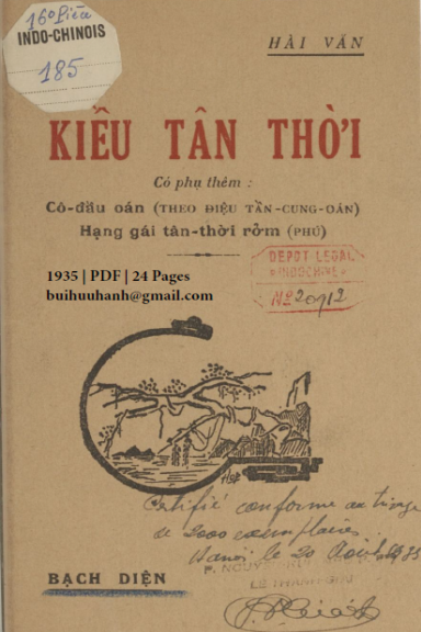 Kiều Tân Thời (NXB Trung Bắc Tân Văn 1935) - Bạch Diện, 24 Trang