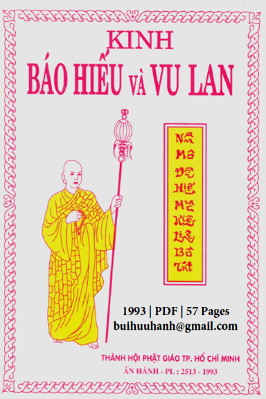 Kinh Báo Hiếu Và Vu Lan (NXB Tổng Hợp 1993) - Thích Huệ Đăng, 57 Trang
