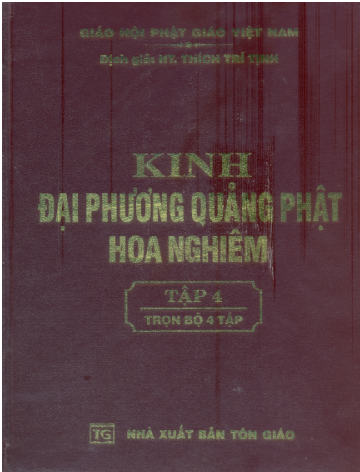 Kinh Đại Phương Quảng Phật Hoa Nghiêm Tập 1+2+3+4 (NXB Tôn Giáo 2005)- Thích Trí Tịnh, Trọn Bộ 4 Tập