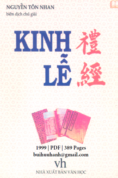 Kinh Lễ (NXB Văn Học 1999) - Nguyễn Tôn Nhan, 389 Trang