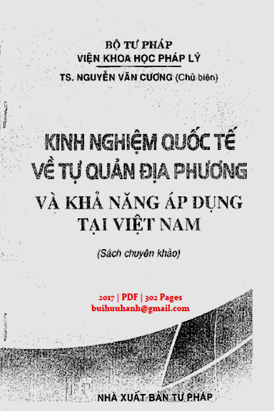 Kinh Nghiệm Quốc Tế Về Tự Quản Địa Phương Và Khả Năng Áp Dụng Tại Việt Nam - Nguyễn Văn Cương