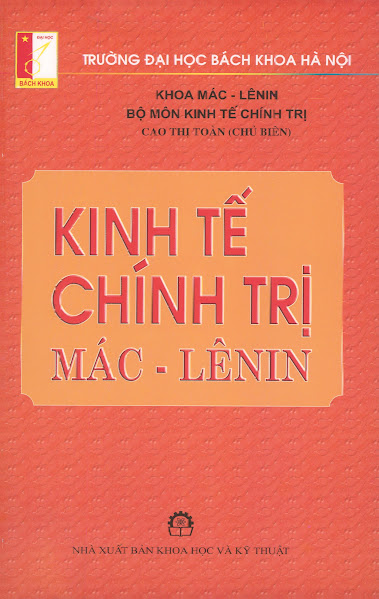 Kinh Tế Chính Trị Mác-Lênin (NXB Khoa Học Kỹ Thuật 2008) - Cao Thị Toàn, 127 Trang