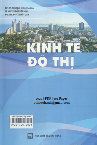Kinh Tế Đô Thị (NXB Xây Dựng 2020) - Bùi Mạnh Hùng, 504 Trang