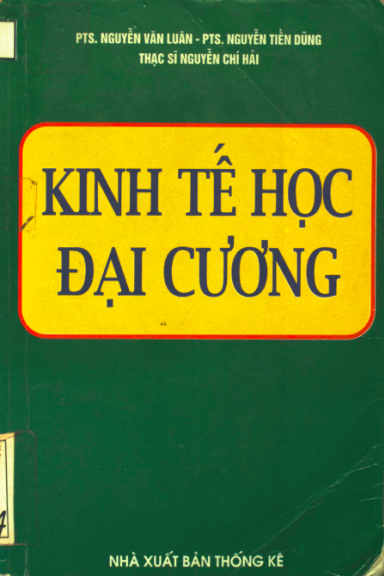 Kinh Tế Học Đại Cương (NXB Thống Kê 1998) - Nguyễn Văn Luân, 296 Trang