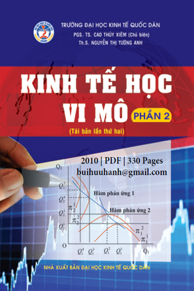 Kinh Tế Học Vi Mô Phần 2 (NXB Kinh Tế Quốc Dân 2010) - Cao Thúy Xiêm, 330 Trang