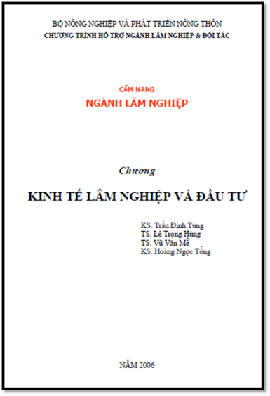 Kinh Tế Lâm Nghiệp Và Đầu Tư (NXB Giao Thông Vận Tải 2006) - Trần Đình Tùng, 92 Trang