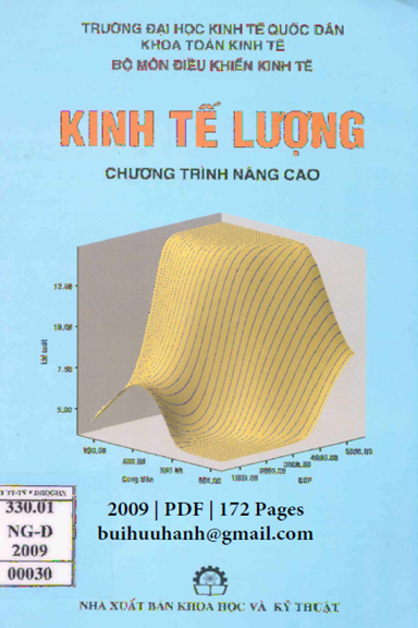 Kinh Tế Lượng-Chương Trình Nâng Cao (NXB Khoa Học Kỹ Thuật 2009) - Nguyễn Quang Dong, 172 Trang