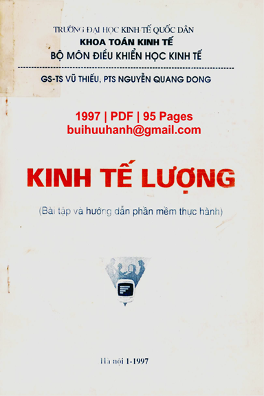 Kinh Tế Lượng (NXB Hà Nội 1997) - Vũ Thiếu, 95 Trang