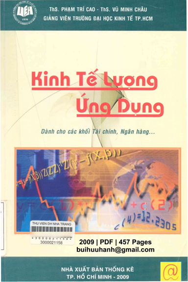 Kinh Tế Lượng Ứng Dụng (NXB Thống Kê 2009) - Phạm Trí Cao, 457 Trang