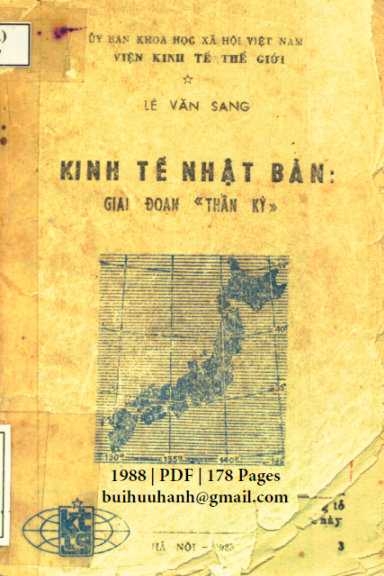 Kinh Tế Nhật Bản Giai Đoạn Thần Kỳ (NXB Hà Nội 1988) - Lê Văn Sang, 178 Trang
