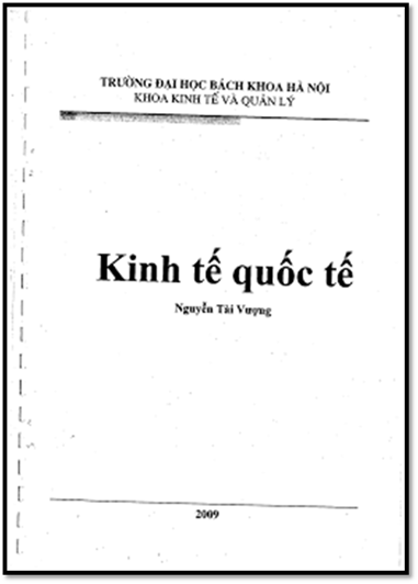 Kinh Tế Quốc Tế (NXB Hà Nội 2009) - Nguyễn Tài Vượng, 151 Trang
