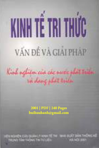Kinh Tế Tri Thức Vấn Đề Và Giải Pháp (NXB Thống Kê 2001) - Hoàng Thu Hòa, 240 Trang