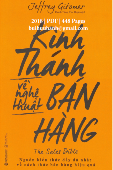 Kinh Thánh Về Nghệ Thuật Bán Hàng (NXB Lao Động Xã Hội 2018) - Jeffrey Gitomer, 448 Trang