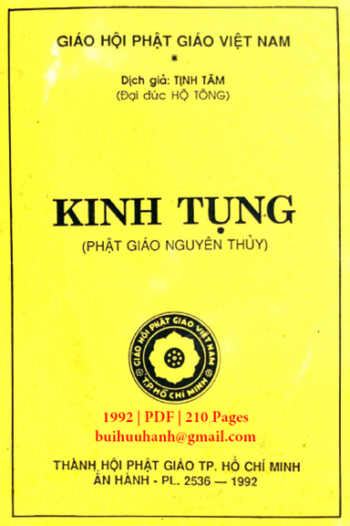 Kinh Tụng (NXB Tôn Giáo 1992) - Tịnh Tâm, 210 Trang