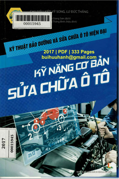 Kỹ Năng Cơ Bản Sửa Chữa Ô Tô (NXB Bách Khoa 2017) - Chu Mậu Kiệt, 333 Trang