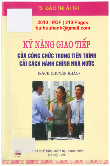 Kỹ Năng Giao Tiếp Của Công Chức Trong Tiến Trình Cải Cách Hành Chính Nhà Nước - Đào Thị Ái Thi