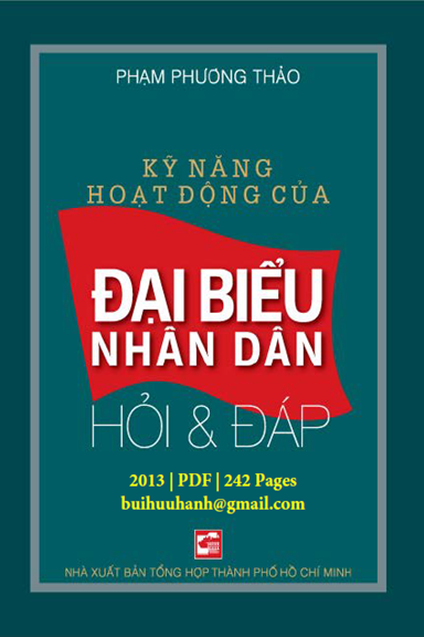 Kỹ Năng Hoạt Động Của Đại Biểu Nhân Dân (NXB Tổng Hợp 2013) - Phạm Phương Thảo, 242 Trang