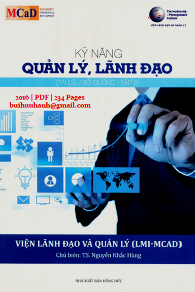 Kỹ Năng Quản Lý, Lãnh Đạo Tập 2 (NXB Hồng Đức 2015) - Nguyễn Khắc Hùng, 234 Trang
