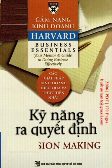 Kỹ Năng Ra Quyết Định (NXB Tổng Hợp 2006) - Trần Thị Bích Nga, 170 Trang
