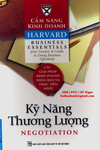 Kỹ Năng Thương Lượng (NXB Tổng Hợp 2006) - Nhiều Tác Giả, 187 Trang