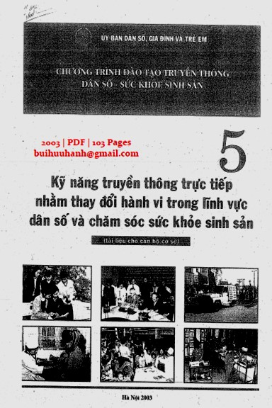 Kỹ Năng Truyền Thông Trực Tiếp Nhằm Thay Đổi Hành Vi Trong Lĩnh Vực Dân Số Và Chăm Sóc Sức Khỏe Sinh