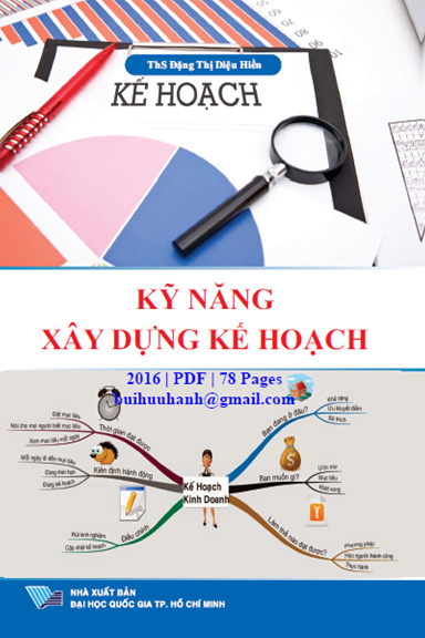 Kỹ Năng Xây Dựng Kế Hoạch (NXB Đại Học Quốc Gia 2016) - Đặng Thị Diệu Hiền, 78 Trang
