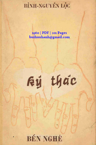 Ký Thác (NXB Bến Nghé 1960) - Bình Nguyên Lộc, 201 Trang